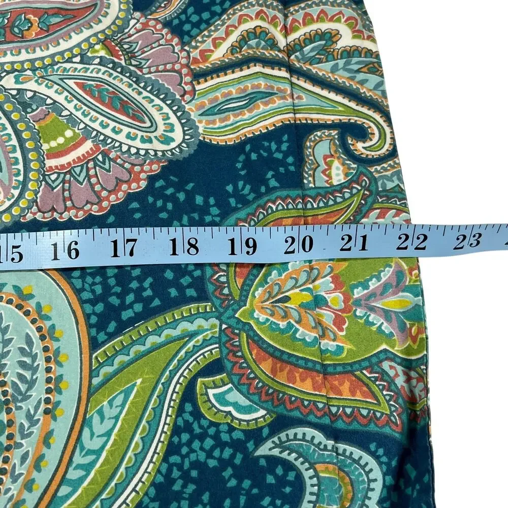 Pottery Barn Ana Paisley Duvet Cover Ocean Blue Full/Queen 2 Standard Shams Set